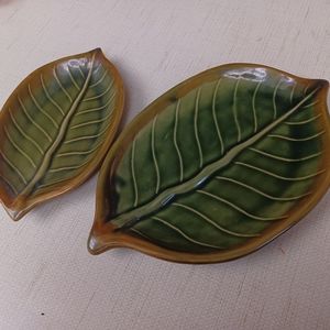 Green Leaf Plates Pier One 1 Nesting Plates Set of 2